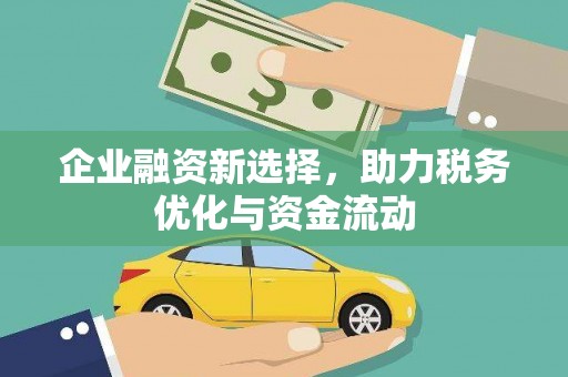 色达企业融资新选择，助力税务优化与资金流动