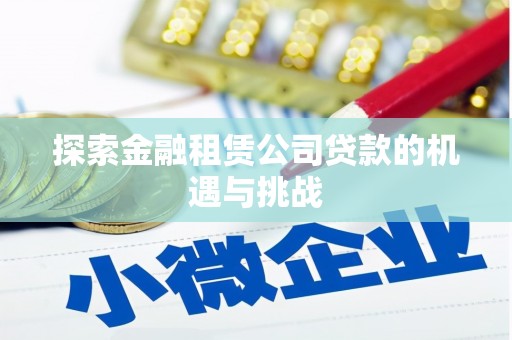 色达探索金融租赁公司贷款的机遇与挑战