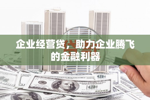 色达企业经营贷，助力企业腾飞的金融利器