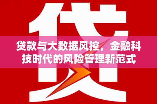 色达贷款与大数据风控，金融科技时代的风险管理新范式
