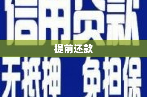 色达提前还款