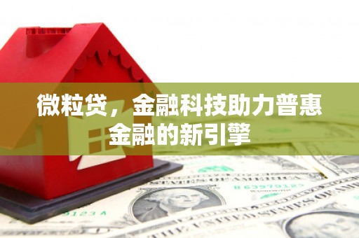 色达微粒贷，金融科技助力普惠金融的新引擎