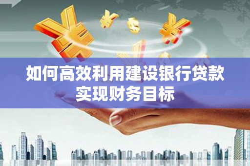 色达如何高效利用建设银行贷款实现财务目标