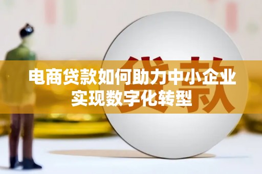 色达电商贷款如何助力中小企业实现数字化转型