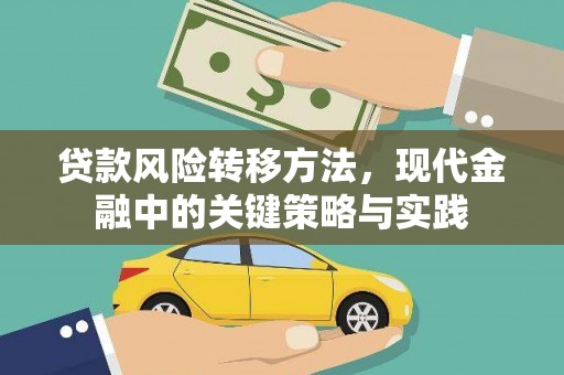 色达贷款风险转移方法，现代金融中的关键策略与实践