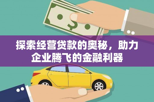 色达探索经营贷款的奥秘，助力企业腾飞的金融利器