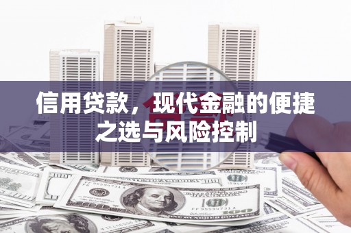 色达信用贷款，现代金融的便捷之选与风险控制