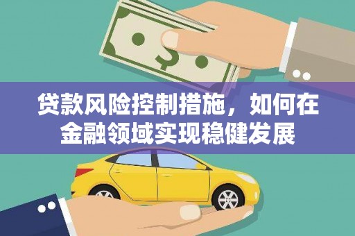 色达贷款风险控制措施，如何在金融领域实现稳健发展