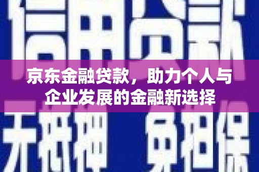 色达京东金融贷款，助力个人与企业发展的金融新选择