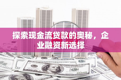 色达探索现金流贷款的奥秘，企业融资新选择