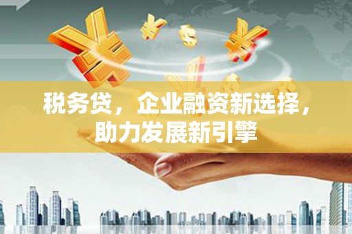 色达税务贷，企业融资新选择，助力发展新引擎