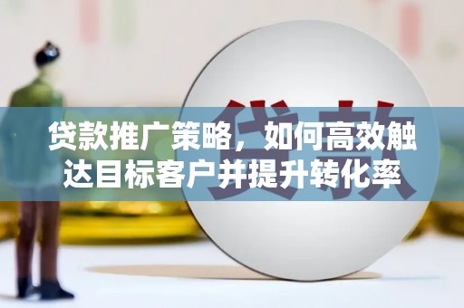 色达贷款推广策略，如何高效触达目标客户并提升转化率