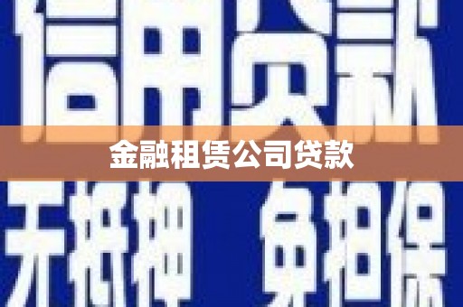 色达金融租赁公司贷款