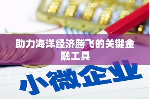 色达助力海洋经济腾飞的关键金融工具